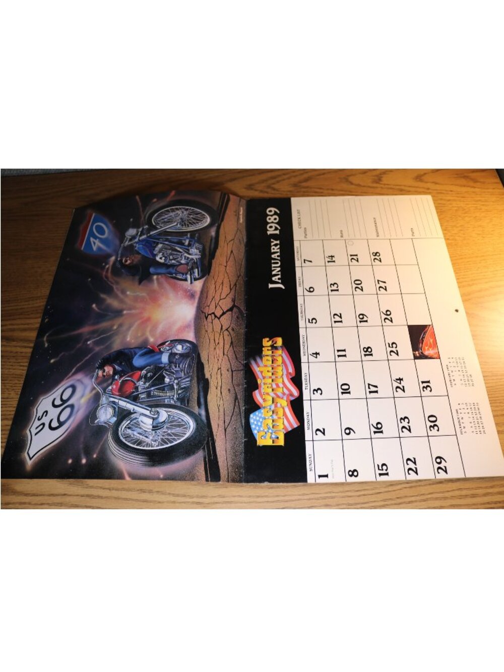 Easyriders David Mann Calendar Lot of 3 - 1988 1989 1990 Motorcycle Art Biker - Picture 7 of 13